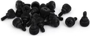 PC Computer Case Metal Thumbscrews Thumb Screws Black 20pcs