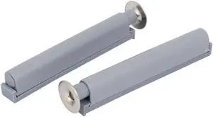 Kitchen Cabinet Cupboard Door Push Press Open Catch Touch Latch Gray 2pcs