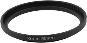 Unique Bargains 52mm-55mm Lens Filter Step Down Ring Adapter Black for Camera