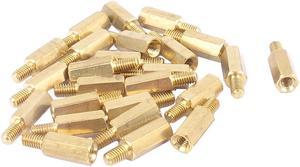 25 Pcs PC PCB Motherboard Brass Standoff Hexagonal Spacer M3 10+5mm