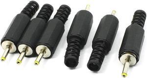 6 Pieces 2.5 x 0.7mm DC Power Cable Male Connectors Unwired Plugs