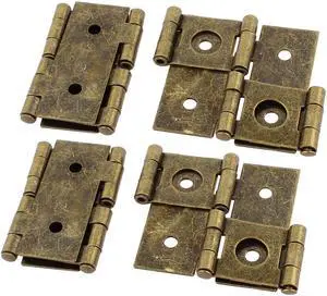 46mmx54mm Retro Style Double Acting Folding Screen Hinge Bronze Tone 4pcs
