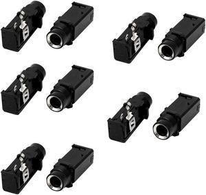 1/4" 6.35mm Headphone Stereo Jack 3 Pins PCB Panel Mount Socket Connectors 10pcs