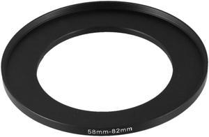 Unique Bargains Camera Parts 58mm-82mm Lens Filter Step Up Ring Adapter Black