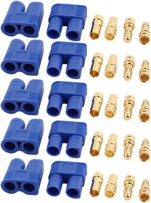 5 Pairs EC3 3mm Female Male Banana Connectors for RC ESC LIPO Battery Motor