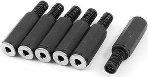 3.5mm Stereo Female Jack Plug Audio Cable Adapter Soldering Type Connector 6 Pcs