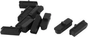 10 Pcs Black Silicone Anti Dust Cover Cap Protector for Display Port 10 Pcs Black Silicone Anti Dust Cover Cap Protector for Display Port
