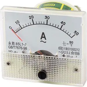 Unique Bargains 85L1 AC 0-50A Analog Ammeter Analogue Panel Ampmeter Meter Gauge