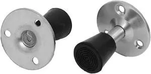 Wall Protector Skirting Board Mounted Stop Door Stopper Buffer 50mm Height 2pcs