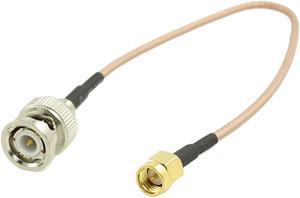 Unique Bargains 8.8" RF Radio SMA Male to BNC Male Adapter Extend Coaxial Cable