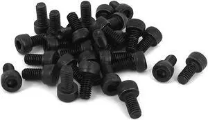 M4 x 8mm 12.9 Alloy Steel Machine Bolt Hex Socket Head Cap Screws Black 30pcs