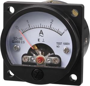 Class 2.5 Accuracy AC 0-3A Round Analog Panel Ampere Meter