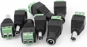 4Pairs 5.5mm x 2.1mm Male Female DC Power Connector for CCTV Video Camera