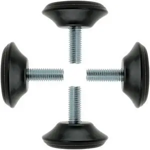 M8 x 20 x 40mm Furniture Glide Leveling Feet Pad Adjuster for Cabinet Leg 4pcs
