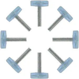 M6 x 28 x 24mm Leveling Feet Adjustable Leveler for Table Chair Machine Leg 8pcs