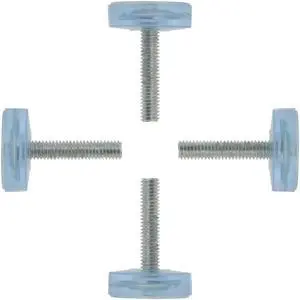 M6 x 28 x 24mm Leveling Feet Adjustable Leveler for Table Chair Machine Leg 2pcs
