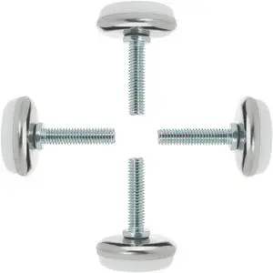 M6 x 25 x 30mm Leveling Feet Adjustable Leveler for Desk Chair Machine Leg 4pcs