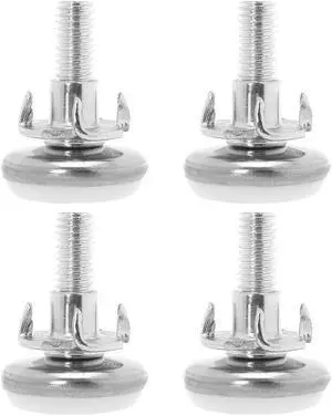 M8 x 20 x 30mm Leveling Feet Adjustable Leveler for Desk Sofa Leg White Cap 4pcs M8 x 20 x 30mm Leveling Feet Adjustable Leveler for Desk Sofa Leg White Cap 4pcs