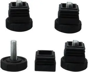 M10 Leveling Feet 30 x 30mm Square Tube Insert Adjustable Furniture Glide 4 Sets