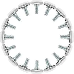 M8 x 25 x 30mm Furniture Leveling Feet Adjustable Leveler for Chair Leg 16pcs M8 x 25 x 30mm Furniture Leveling Feet Adjustable Leveler for Chair Leg 16pcs