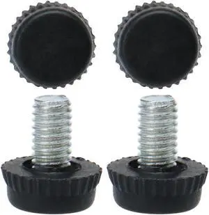 M6 x 10 x 15mm Leveling Feet Adjustable Support Cover for Machine Leg 4pcs