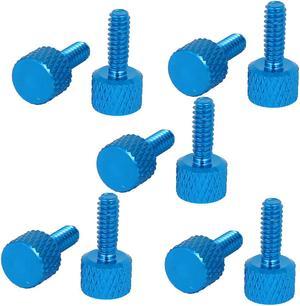 Computer Graphics Card Round Head Knurled Thumb Screws Sky Blue 632 10pcs