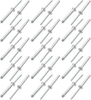 30 Pcs 5mm x 35mm Aluminum/Steel Open End Blind Rivets