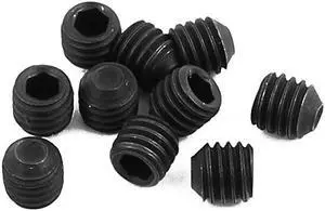 10Pcs Metal Black M3x3mm Hex Socket Grub Screw for RC Model Car Spare Part