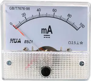 Unique Bargains Class 2.5 Accuracy DC 0-100mA Analog Current Panel Meter Ammeter 85C1-mA