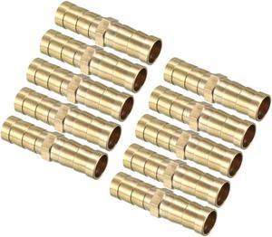 10mm Brass Barb Hose Fitting Straight Connector Joiner Air Water Fuel Boat 10pcs