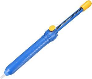 Desoldering Pump 13.2 inches 33.5cm Manual Vacuum Solder Sucker Removal Hand Tool Plastic Blue