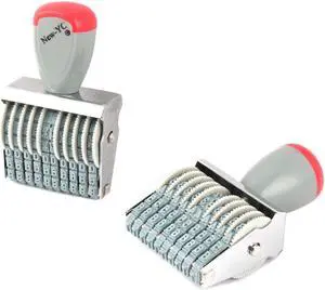 Office Rubber 10 Band Rolling Wheel 0-9 Numbers Digit Numbering Stamp 2 Pcs Office Rubber 10 Band Rolling Wheel 0-9 Numbers Digit Numbering Stamp 2 Pcs