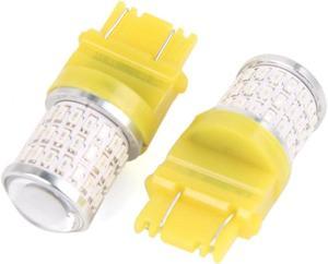 2pcs 3157 54 3030-SMD-LED Yellow Auto Car Turn Signal Light Tail Brake Stop Bulbs Backup Reverse Lamp Projector Lens