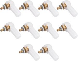 10 PCS 3mm/M3 Linkage End Tie Rod End Metal Ball Head White for RC Boat Car Airplane Robot