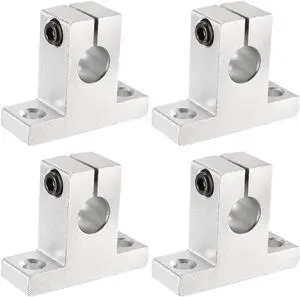 4PCS SK10 Aluminum Linear Motion Rail Clamping Rod Rail Guide Support for 10mm Diameter Shaft