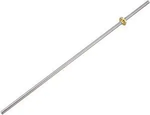 500mm T8 OD 8mm Pitch 2mm Lead 2mm Stainless Steel Lead Screw Rod with Copper Nut (Acme Thread) for 3D Printer Z Axis