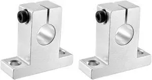 2PCS SK12 Aluminum Linear Motion Rail Clamping Rod Rail Guide Support for 12mm Diameter Shaft