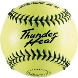 dudley nsa thunder heat 12" slow pitch softball  composite cover  12 pack