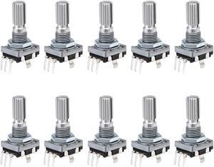 360 Degree Rotary Encoder Code Switch Digital Potentiometer EC11 5 Pins 14mm Shaft 10pcs