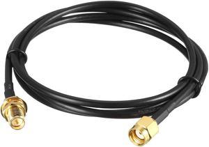 Antenna Extension Cable RP-SMA Male to RP-SMA Female Low Loss RG174 3 ft