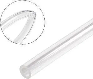 PVC Clear Vinly Tubing,12mm ID x 16mm OD,5 Meter/16.4ft,Plastic Flexible Hose Tube,Flex Pipe for Water,Beverage Pump