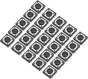 12x12x4.3mm Panel Mini/Micro/Small PCB Momentary Tactile Tact Push Button Switch DIP 25PCS