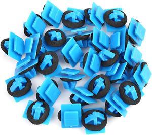 30pcs Plastic Rivet Blue Bumper Fender Fastener Clips Retainer for Hyundai Kia 87756-1F000