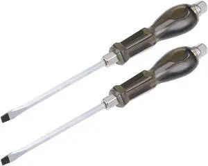7mm Slotted Impact Screwdriver, 6-Inch Keystone Demolition Driver Magnetic, 2 Pack
