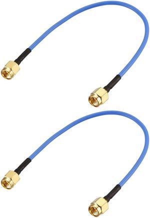 SMA Male to SMA Male Coaxial Cable 50 ohm 0.15M/0.5Ft RG405 2pcs