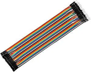 Male to Female 40P Jumper Wire 2.54mm Pitch Ribbon Cable Breadboard DIY 22.5cm Long