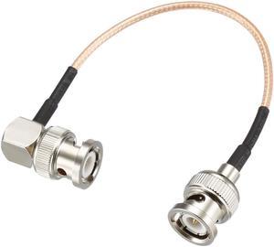 BNC Male to BNC Male Right Angle Coax Cable RG316 RF Coaxial Cable 1.5 Feet