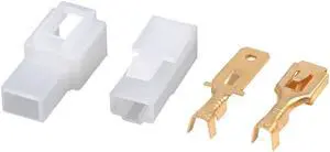4 Sets 1 Pin Car Vehicle Electrical Wire Connector Male Female Terminal Housing