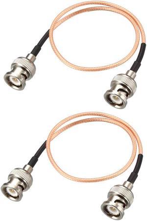 BNC Male to BNC Male Coax Cable RG316 RF Coaxial Cable 50 ohm 1 Feet 2pcs