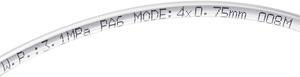 Nylon Tubing,2mm ID x 4mm OD,6.56Ft Length,Fuel Line Plastic Tubing,Pneumatic Hose Tube,for Air Brake System Or Fluid Transfer,Clear